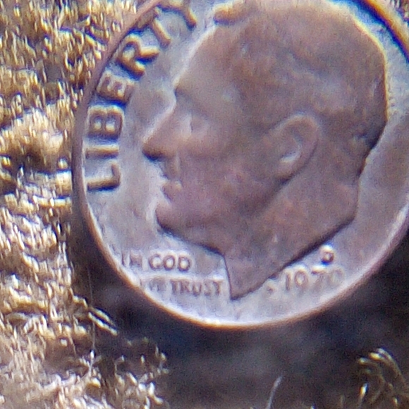1970 D dime with errors - Picture 3 of 4